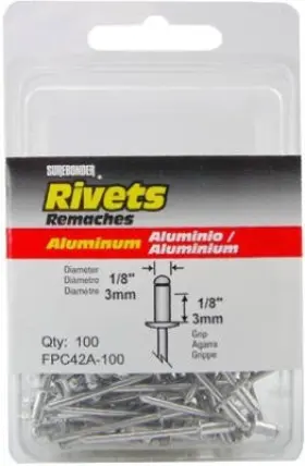 Fpc42a-100 Fpc Corporation 5 Pack 100-pack Short Aluminum Rivets