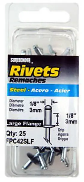 Fpc42slf Fpc Corporation 5 Pack 25-pack Steel Short-large Snowmobile Rivets
