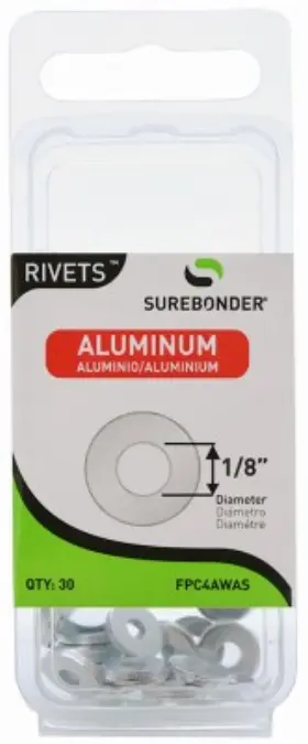 Fpc4awas Fpc Corporation 5 Pack - Aluminum Washers 1/8- Inch Dia. 30-pk. -fpc4awas