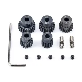 Ms01 Fpvdrone Rc Pinion Gear 32p 5mm Hardened Metal Motor Set 13t 15t 17t 19t 2