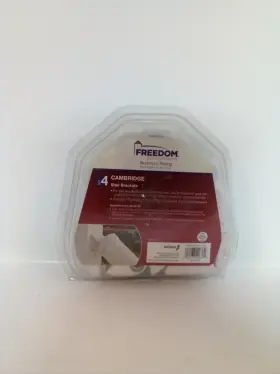 Freedom 040933206360 Cambridge White Aluminum Stair Post Connector #360 U3