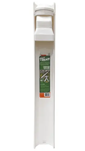 Gws3w Frost King 077578062150 Tilt And Drain Downspout Extender 6 Ft White