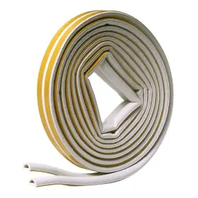 Frost King 313033046038 5/16 Inch X 1/4 17 Ft. White D-center Epdm Medium Gap Weatherseal Tape