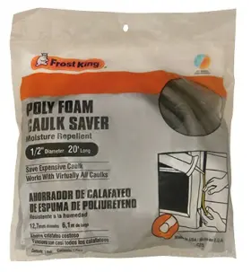 C22h Frost King Caulk Saver 1/2 Inch Diam X 20 Ft. -