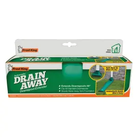 De46br Frost King Automatic Plastic Drain Away Downspout Extension 4ft Green Extender