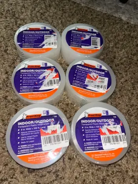Frost King T96h T96 2 Inch X 100ft Transparent Packing Window Weatherseal Tape - 6 Rolls