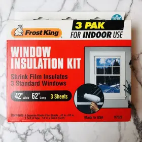 Frost King V73/3 Window Insulation Kit 42 Inch X 62 3-pack Sealed New