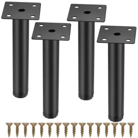 B0cfv44s8q Fulushouxi 4 Pcs Adjustable Metal Furniture Legs 7in/18cm Cabinet Sofa Table