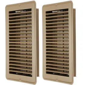 Qa-fumete-4439 Fumete 2 Pcs 6 X 10ftft Brown Floor Vent Covers Heavy Duty Register Metal