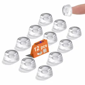 Bumpers-00011 Furnimate Rubber Feet 12pcs Clear Bumpers Self Adhesive Bumper Pa