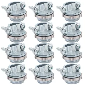 Fuzbaxy 699944077133 12pcs 1/2inch Clamp Type Cable Connectors For Metallic Conduit Protect Cables