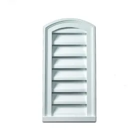 Eblv12x24 Fypon Gable Vents Louvers 12ftftx24ftft Functional Round Top Polyurethane White