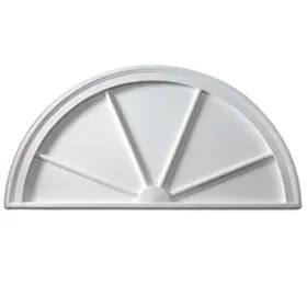 Hrsp36x18 Fypon Polyurethane Half Round Spoked Pediment
