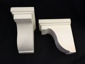 Dm000464 Fypon Ltd. 2 Decorative Polyurethane Dentil Blocks 5 Inch Width X8 Height Projection