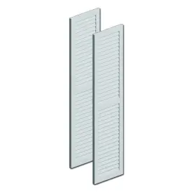 Lvsh16x60fncr Fypon Louvered Shutter Closed Paintable Weather Resistant Rectangular In White