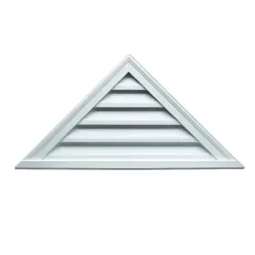 Trlv60x18 Fypon Gable Ventt Louver 60 Inch X17.5 Triangle White Polyurethane Weather Resistant