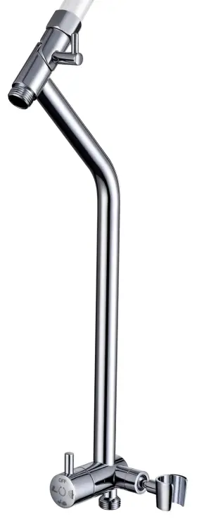 G-0310-2c G-promise All Metal Shower Diverter With Low Holder Extended 13.5 Inch 3-wa