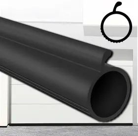 Ckmd-q-h-3m Gaahing 0.19 Inch P-bulb Garage Door Bottom Seal Strip - 9.8 Ft Black