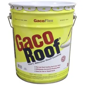 Gr1600c-5 Gacoroof Voc-compliant Silicone Roof Coating White 5 Gal. Gaco