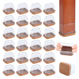 B0cq4cklhm Gaguiup 24pcs Felt Chair Leg Floor Protectors For Hardwood Floors Rectangle Furniture Pa