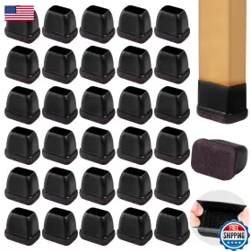 B0d48nzw5v Gaguiup 32 Pk Small Rectangle Silicone Chair Leg Caps Felt Pads Floor Protectors Hardwoo