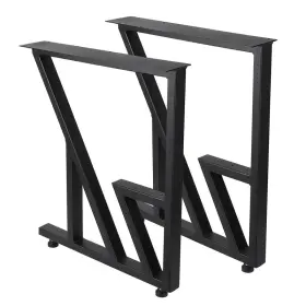 Garveetech B0d7zxmg9l Metal Table Legs 28 In X24 - Heavy Duty Black Industrial Rustic