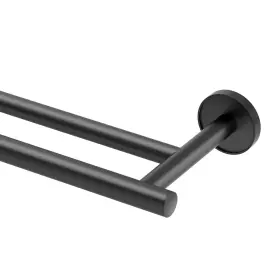 5554mx Gatco Sky Double Towel Bar 24 Inch Matte Black