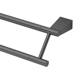 B019nfs2w0 Gatco 4714mx Bleu 24 Double Towel Bar In Matte Black