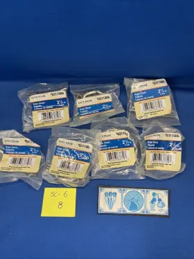 0311986 Gatehouse 7 X 2 Pack 1/2 In Rope Cleats Satin Nickel Free Shipping