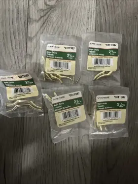 S837-807 Gatehouse 0311987 Lot Brass Finish 2.5 Inch Rope Cleats #0311987 Model #s837-807