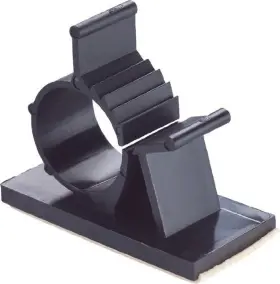 Yy0085 Gbstore 25 Pcs Uvb Plastic Kwik Clips Black Adhesive Backed Nylon Wire Adjustable Cab