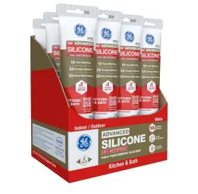 2812566 Ge Advanced Silicone Caulk For Kitchen And Bathroom - 100% Waterproof