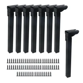 B0f53zl37n Geesatis 8 Pcs Folding Table Legs Metal Furniture Height 300mm / 12 Inch Co