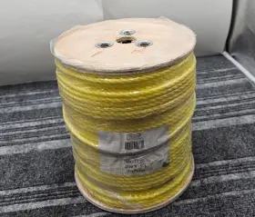 Ppm1 General Work Products Ppm1/4 3-strand Twisted Polypropylene Rope Monofilament Yellow 1/4 X 600ft
