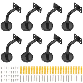 Genhakon 787502219771 8 Packs 2.4 X 3.2 Inch Handrail Bracket Heavy Duty Stainless Steel B