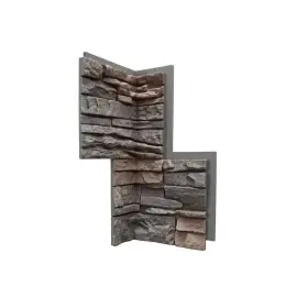 G2cic Genstone Stacked Stone Coffee 24 Inch X 12 Faux Siding Inside Corner Panel