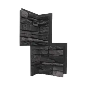 G2ioic Genstone Faux Stone Siding 24 Inch X12 2-lb Inside Corner Panel Composite Iron Ore