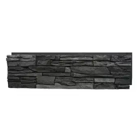 G2ssiohp Genstone Faux Stone Siding Panel 12 Inch X 42 Composite Stacked Iron Ore