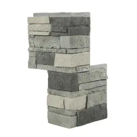 G2ssnsc Genstone Faux Stone Siding 12 Inch X24 Composite Stacked Outside Corner Panel Gray