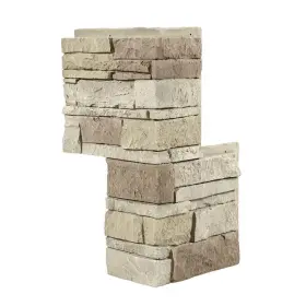 G2ssvbc Genstone 24 X 12 Faux Stacked Stone Outside Corner Panel Vanilla Bean Beige