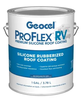 Ksrv44300-16 Geocel Pro Flex Rv Silicone Roof Coating - Gallon