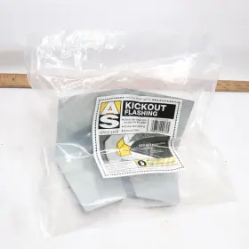 Gibraltar 093349990705 Galvanized Steel Kickout Flashing 4 Inch X 8