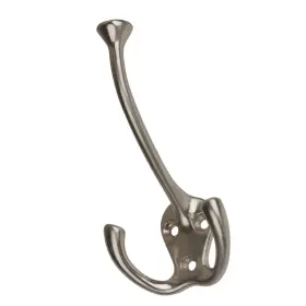 Gliderite 013964619126 Satin Nickel Coat Tri-hook Case Of 25 Silver