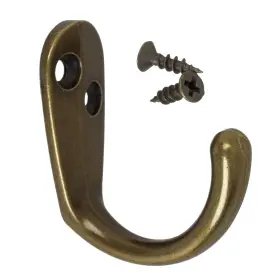 Gliderite 849376064755 5-pack 1-3/4 Inch Antique Single Coat Hooks