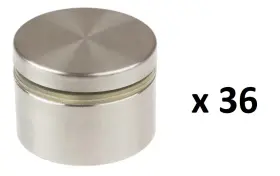 4824-bss Gliderite Hardware 36 1-1/2 Inch Dia X 3/4 L Stainless Steel Standoffs For Signs
