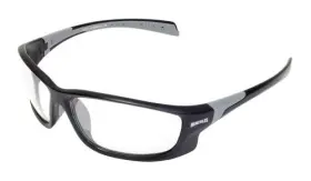 Global Vision 787217764030 Eyewear Hercules 5 Safety Glasses With Matte Black Frames And Clea