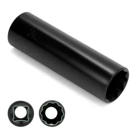 Glr10m18 Glorider 10 Point Spline Lug Nut Socket 1/2-inch Drive Impact Square Tool Easily