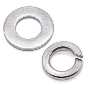 Gvna154003-100 Glvaner 3/8 Inch Stainless Steel Flat Washers 50 Pcs 13/32 Id Silver