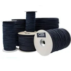 Golberg G Par-516sc-black- Golb Black Shock Cord Bungee - 5/16 Inch X 25 Feet In Ft