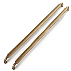 16206273676 Goo-ki Cabinet Pulls 12.6in Hole Center Distressed Antique Brass Set Of 12
